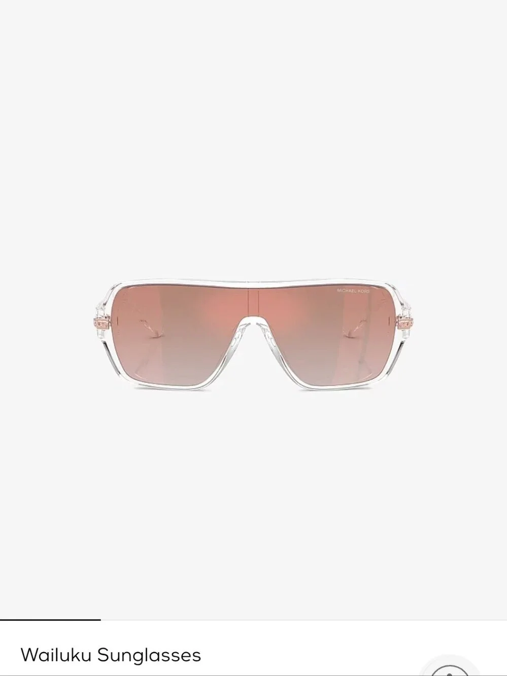 NIB Michael Kors Pink Wailuku Sunglasses
